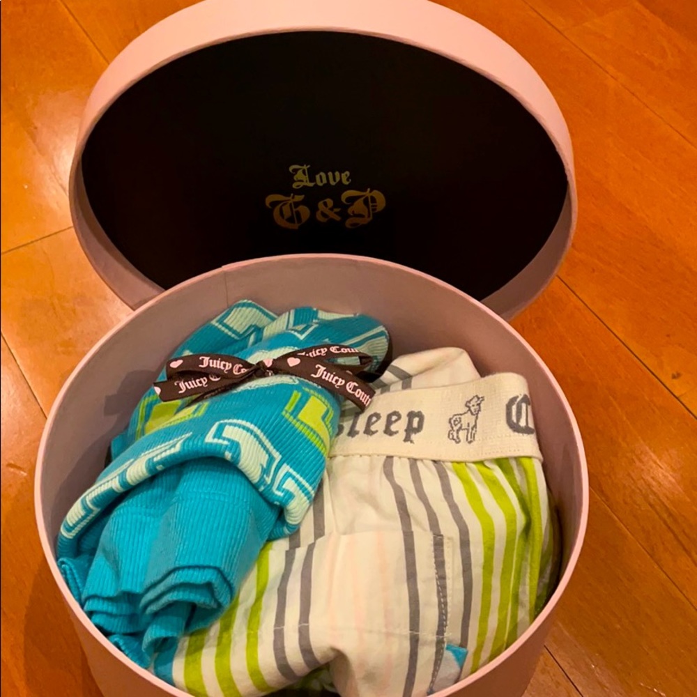 BNIB Juicy Couture tank & sleep pant set size S